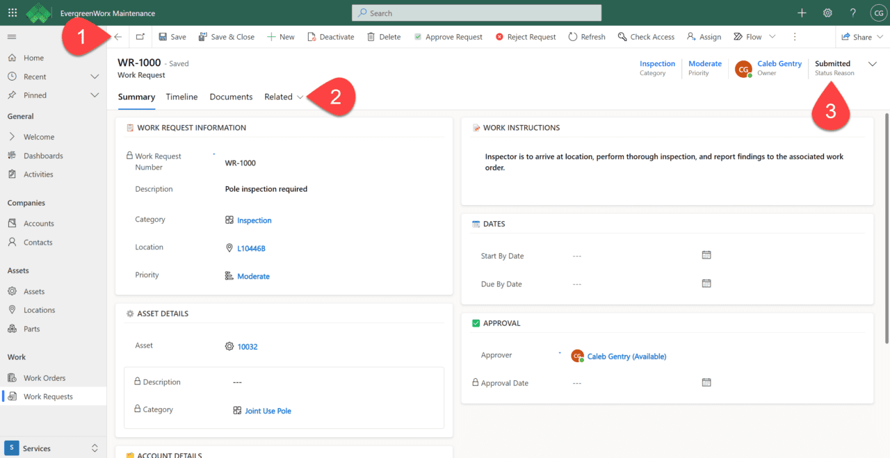 Work Requests | EvergreenWorx